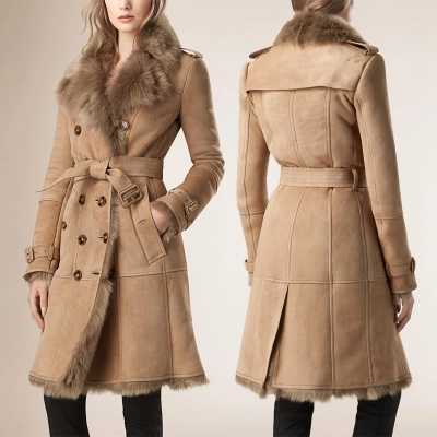 Fur Coats: Embrace Camel Shearling Luxury For Winter