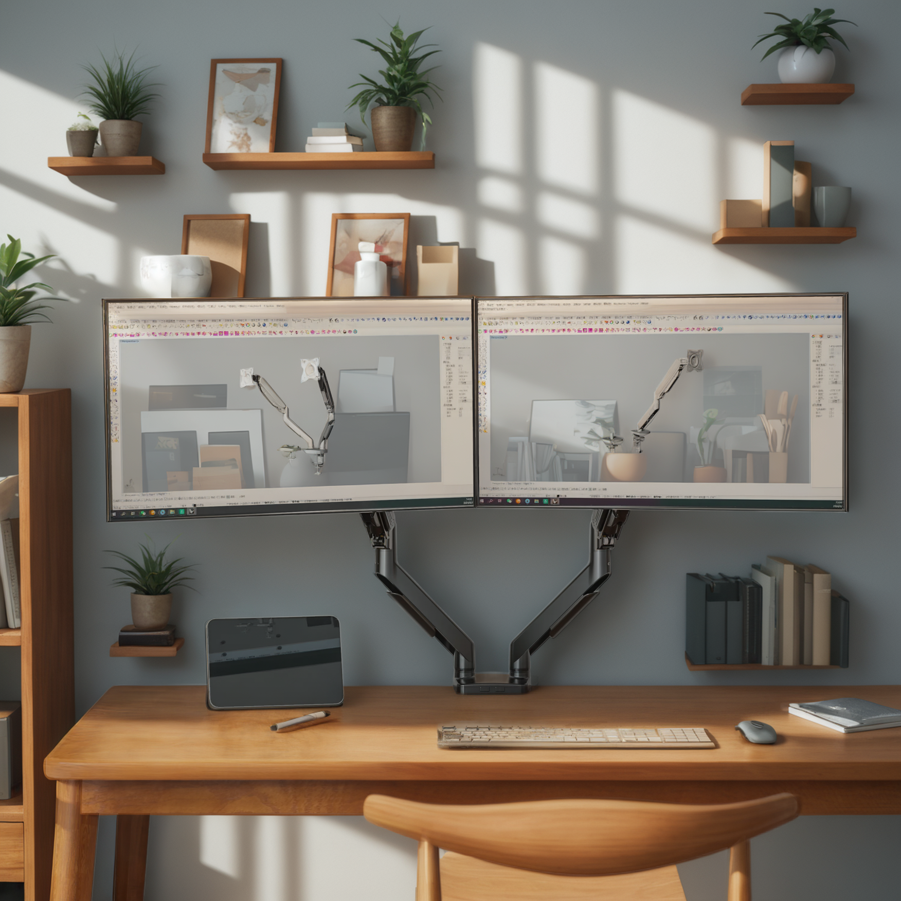 Best Desk Setup for Designers: Dual Arm, Clean Layout