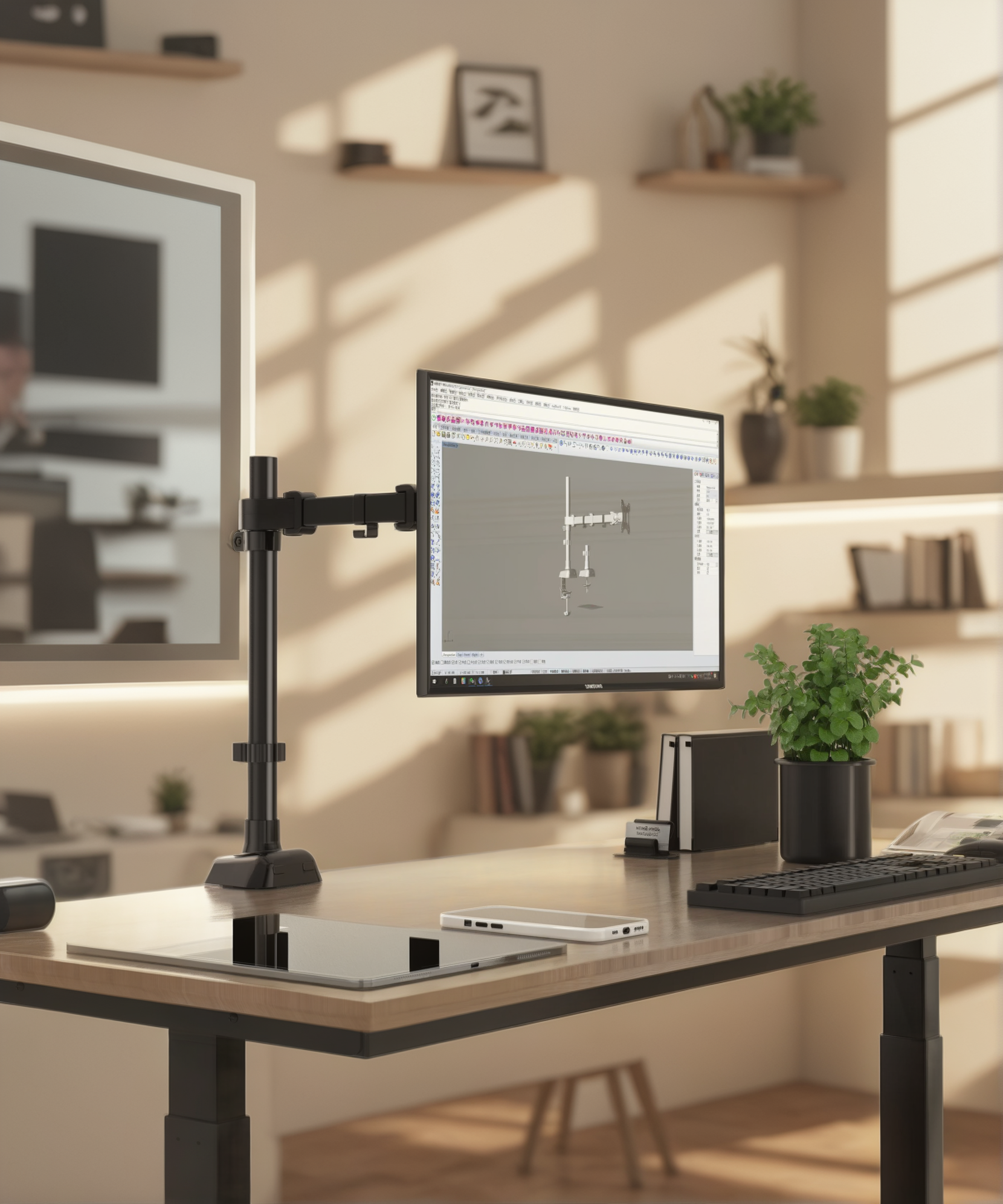 Use Lingshang Monitor Arms para cambiar su espacio de trabajo