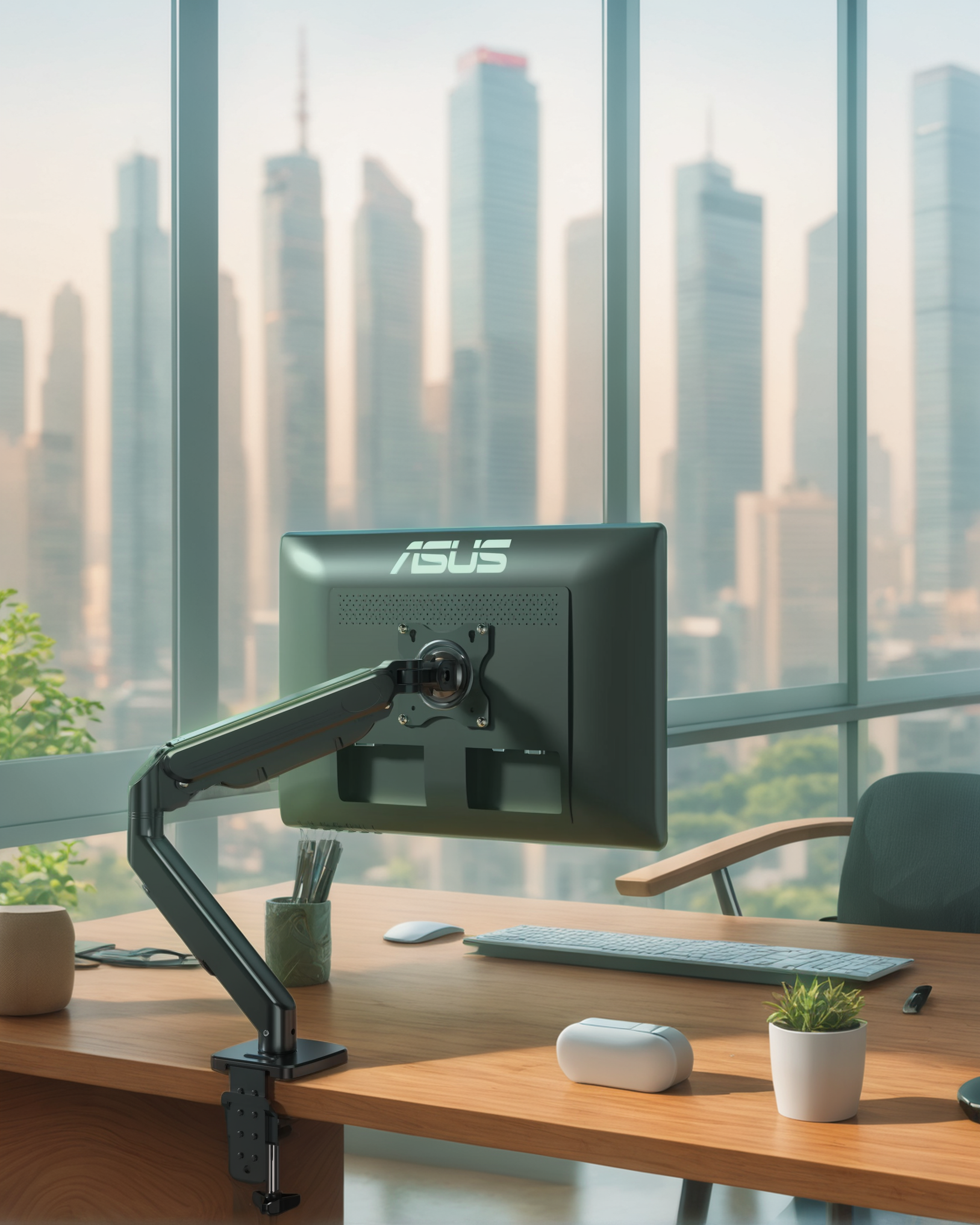 Mejorar el espacio de trabajo con el brazo de monitor de Lingshang