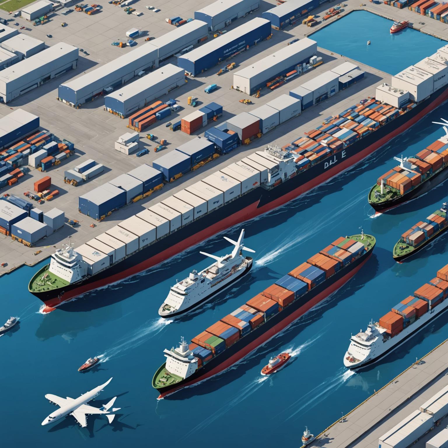 Air Transport,  Truck Transport, Full container shipping, Less container load