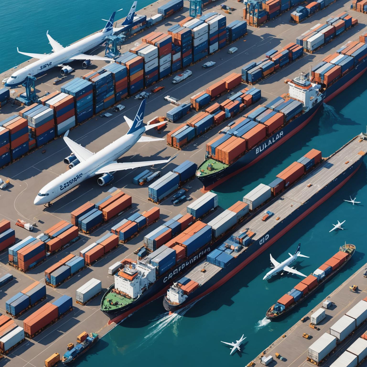 Air Transport,  Truck Transport, Full container shipping, Less container load