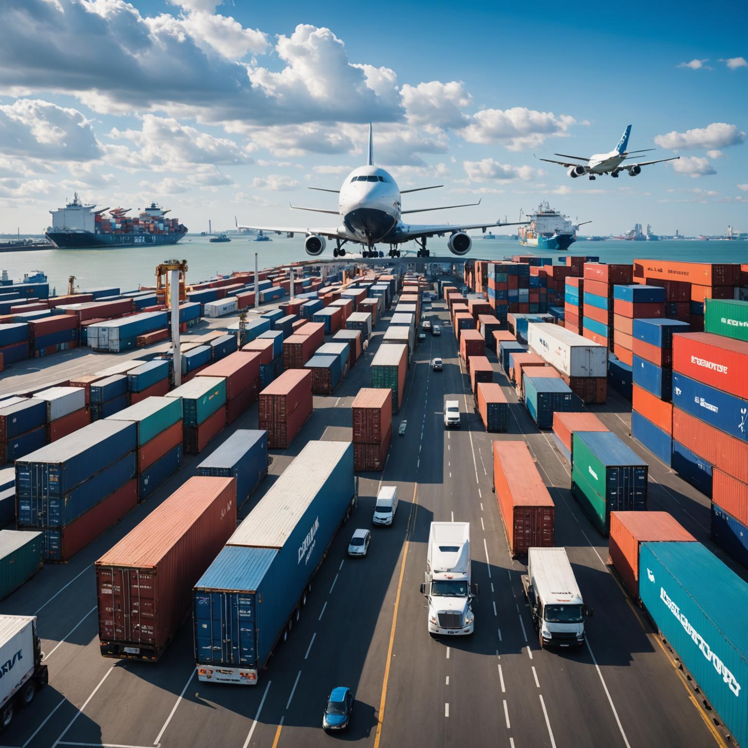 Air Transport,  Truck Transport, Full container shipping, Less container load