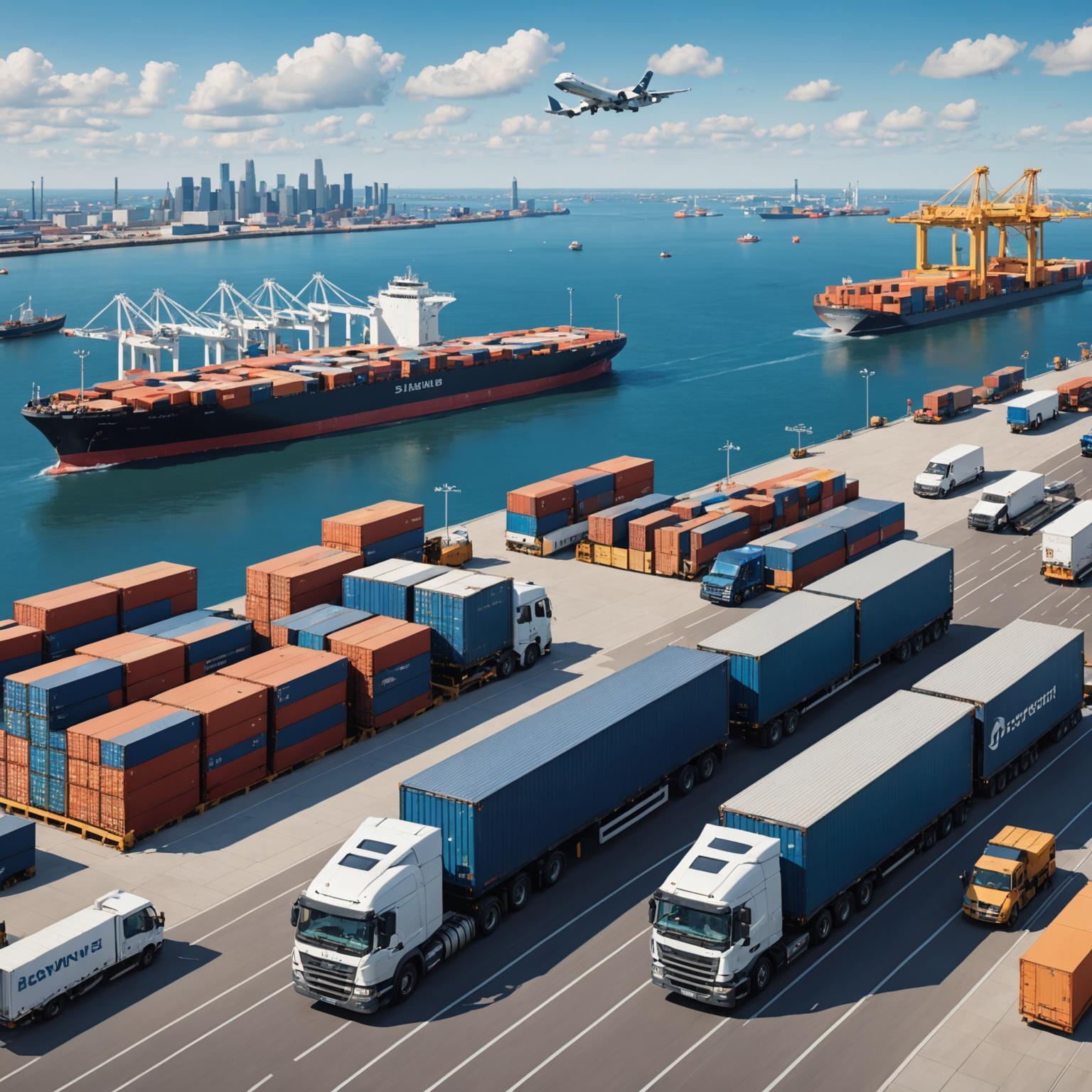 Transporte aéreo: integración de camiones y carga oceánica para la logística