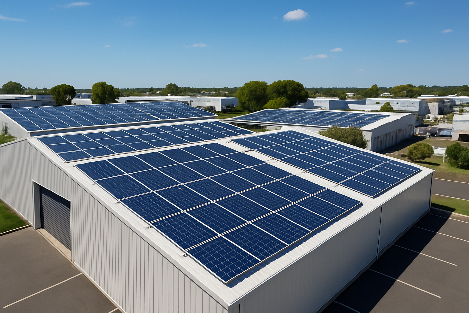 thlinksolar solar panel system installed on SME rooftop for energy savings