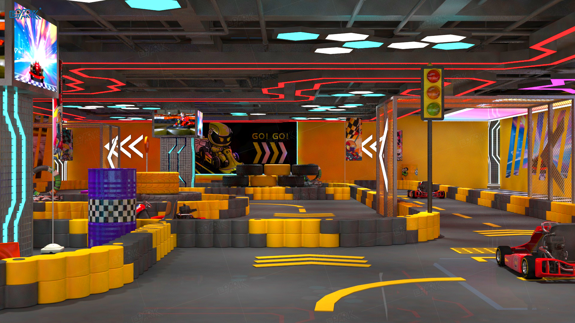 프리미엄 자동차 경주 게임기 OEM