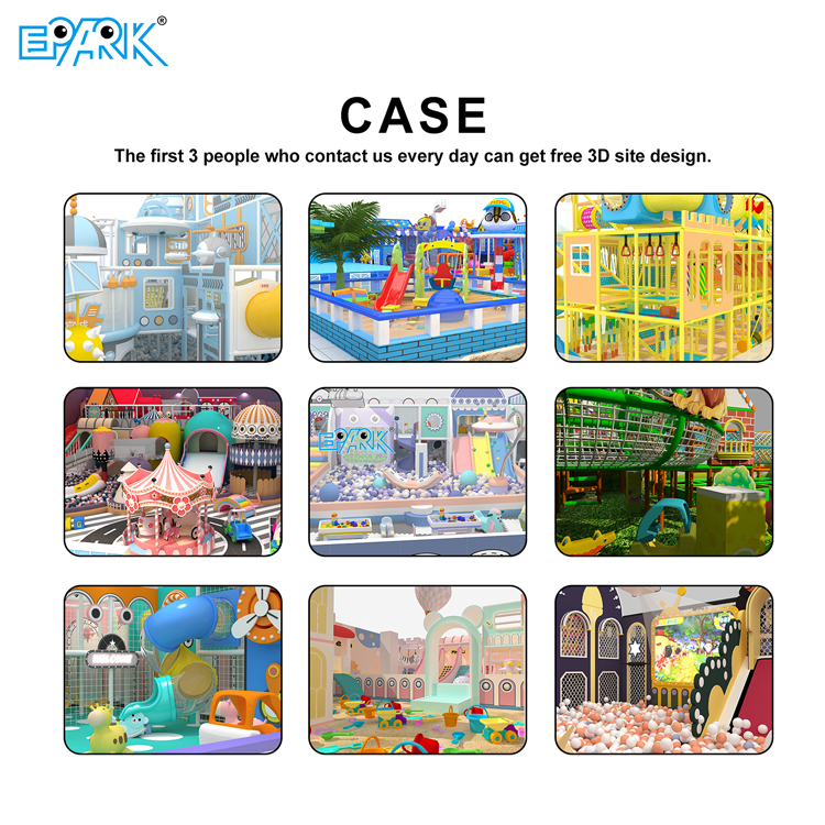 Commercial playground custom indoor builder