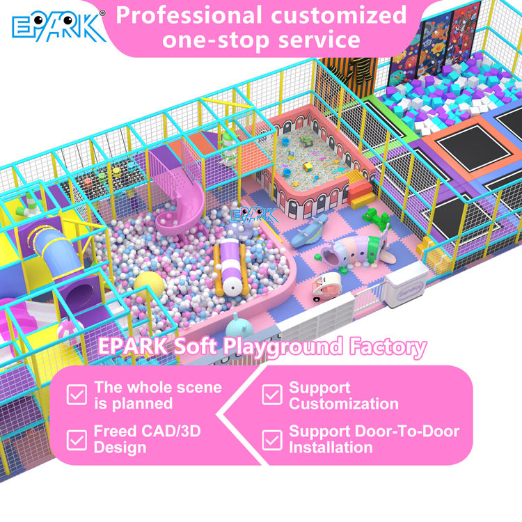 Children's indoor play equipment area