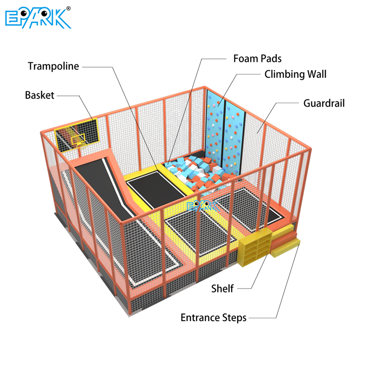 Proveedor de parques de trampolines con servicio OEM