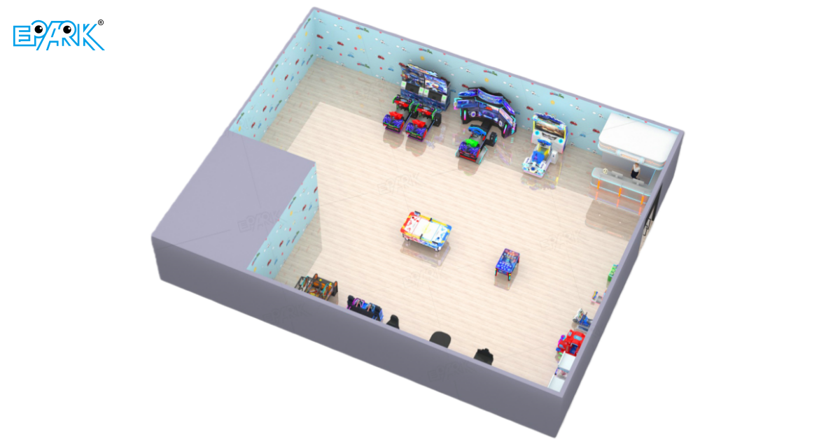 300㎡ Arcade Center 3D Design by EPARK