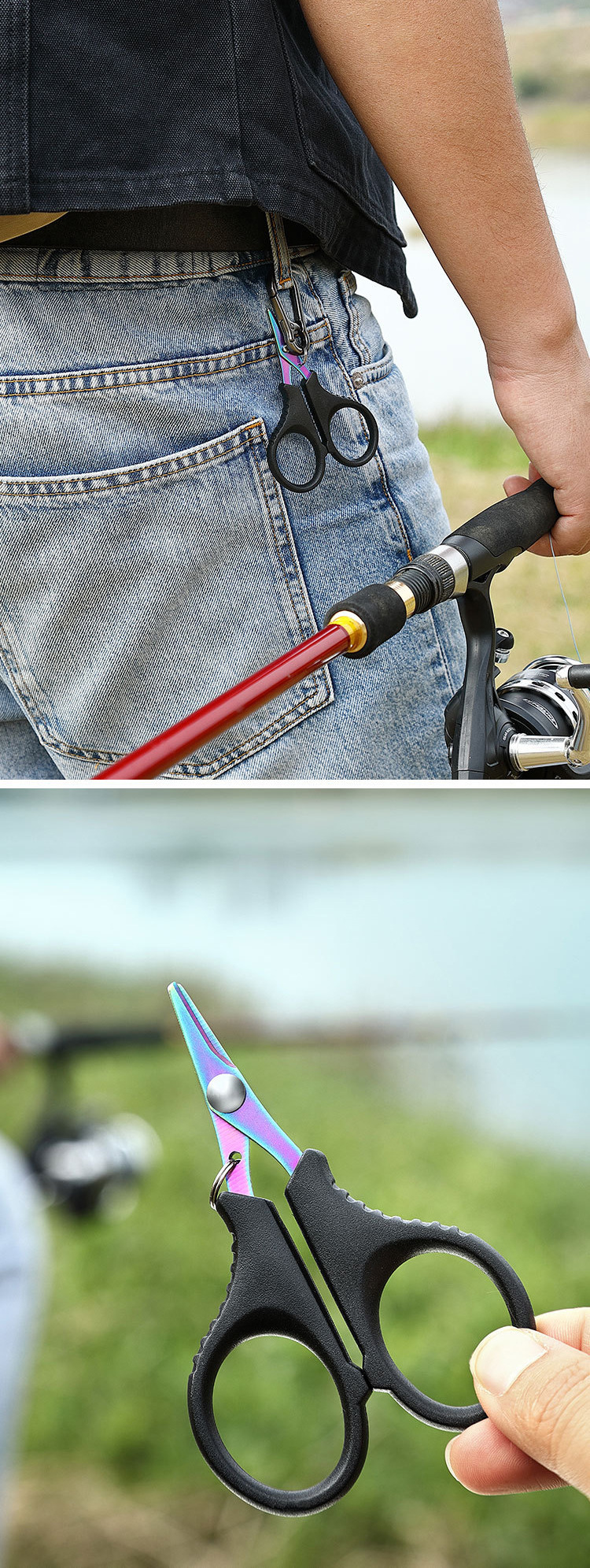 ishing scissors cutting braided line with ABS handle