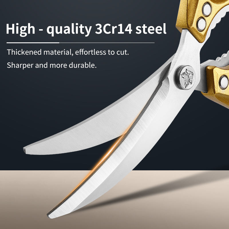 Cooking scissors cutting vegetables