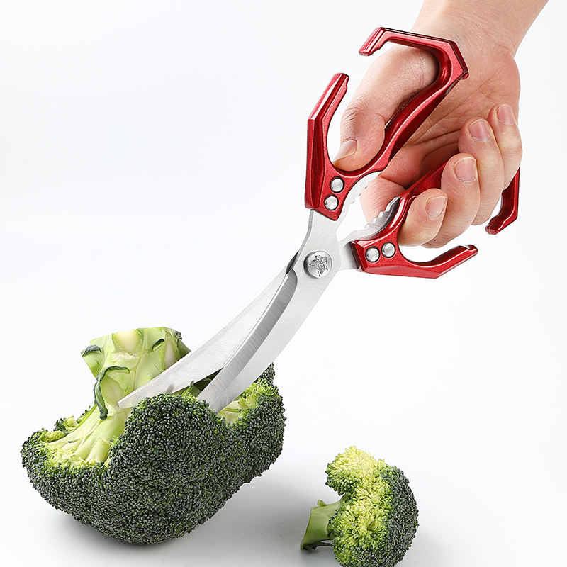 Sharp stainless steel blade kitchen shears