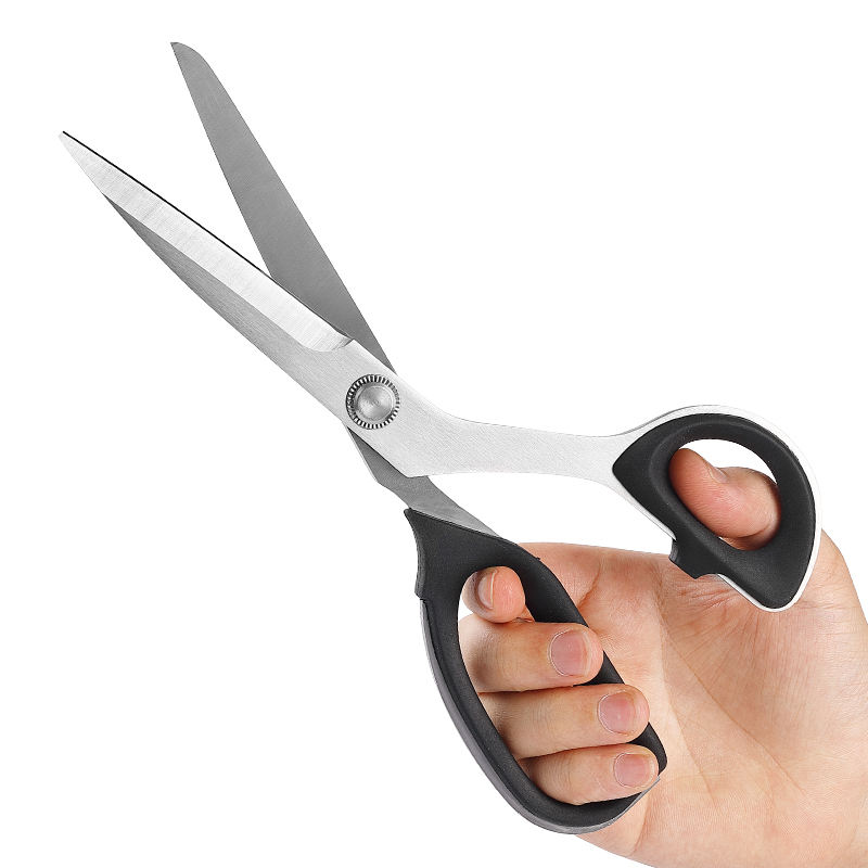 Korean BBQ kitchen scissors cutting meat