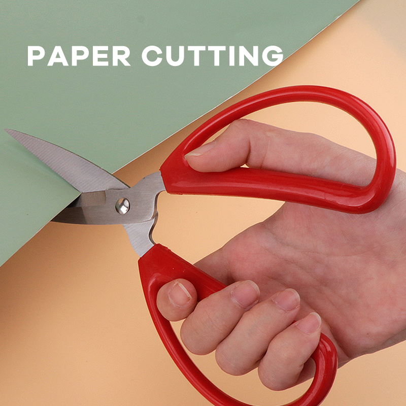 Household scissors with PVC non-slip handle