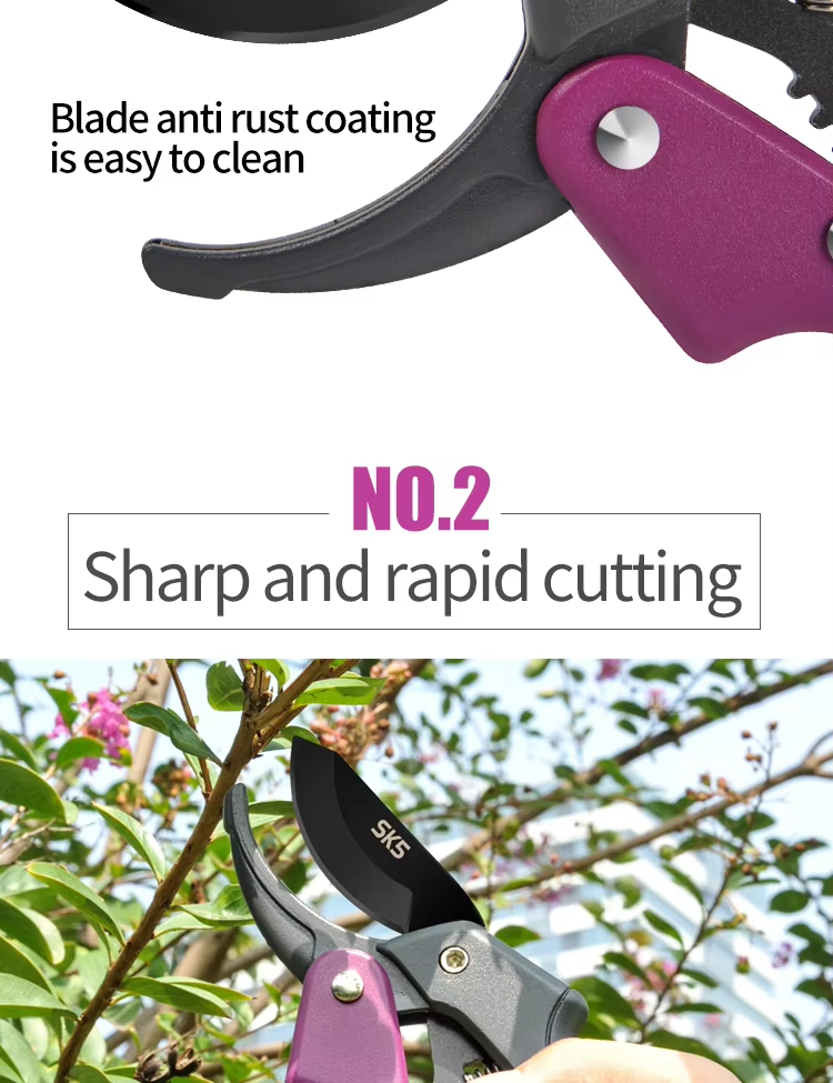 Секатор с зубчатым колесом и лезвием SK5