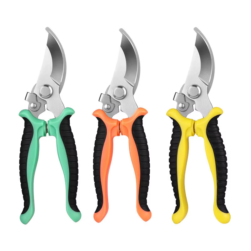 Stainless steel pruning shears for garden tree trimming