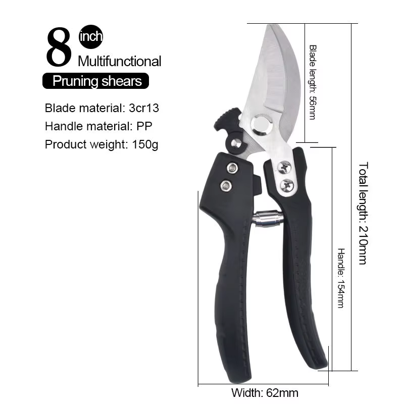 Garden shear spring-loaded design