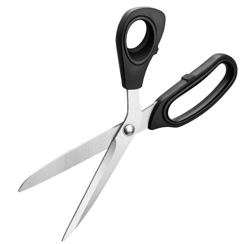 Sharp stainless steel tailor scissors for fabric cutting and office use