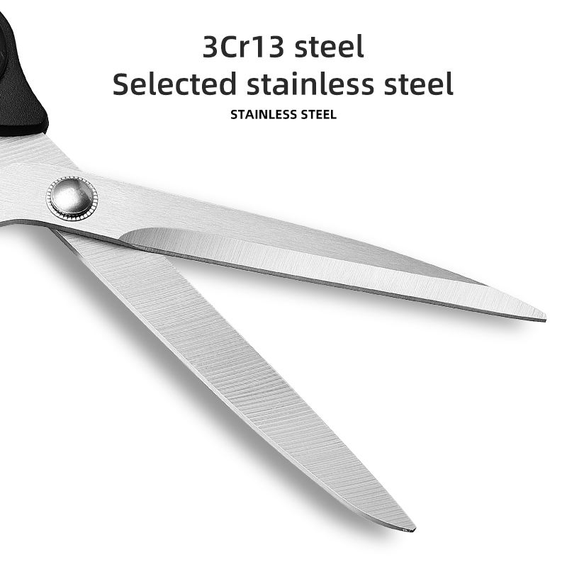Sharp stainless steel tailor scissors for fabric cutting and office use