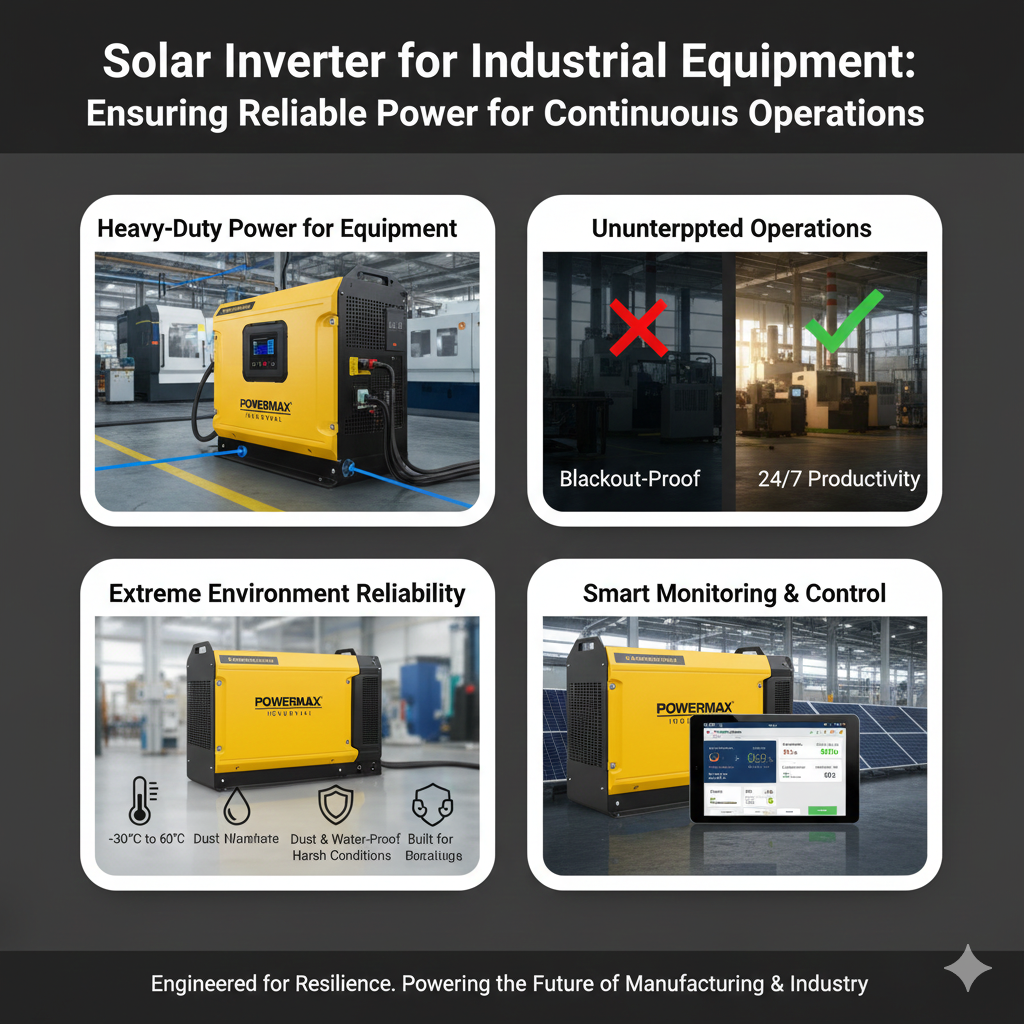 산업용 장비용 태양광 인버터: 지속적인 작동을 위한 안정적인 전력 보장