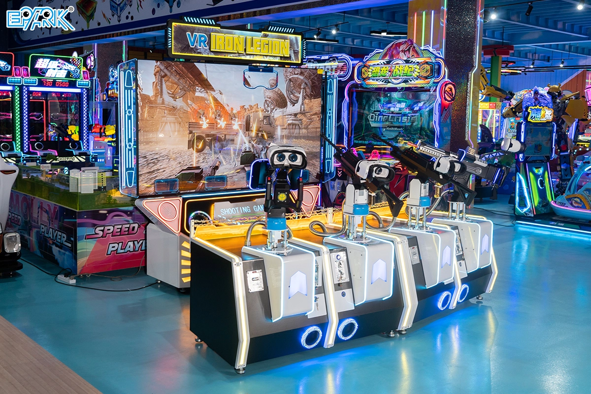 Bulk coin operated game machines