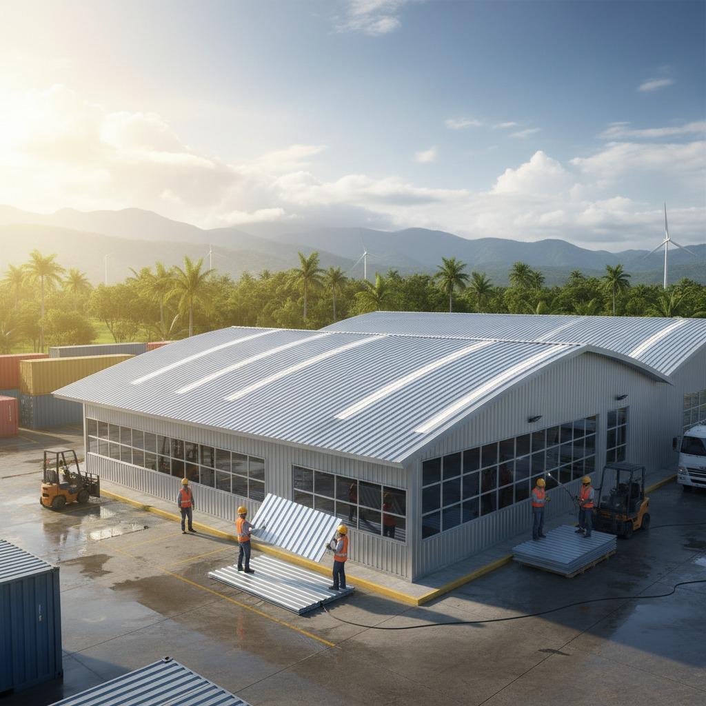 industrial PVC roofing Colombia