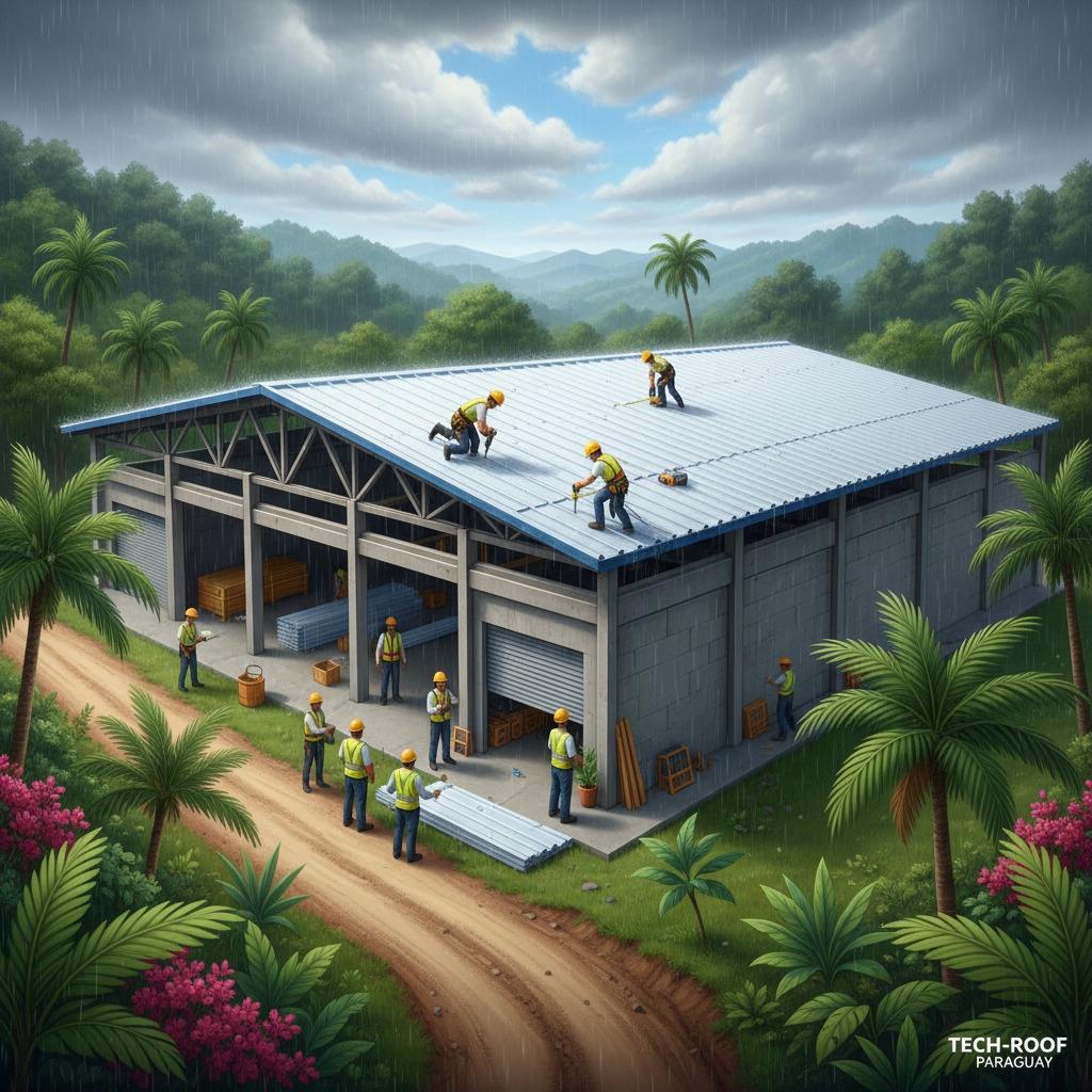 industrial UPVC roofing Paraguay