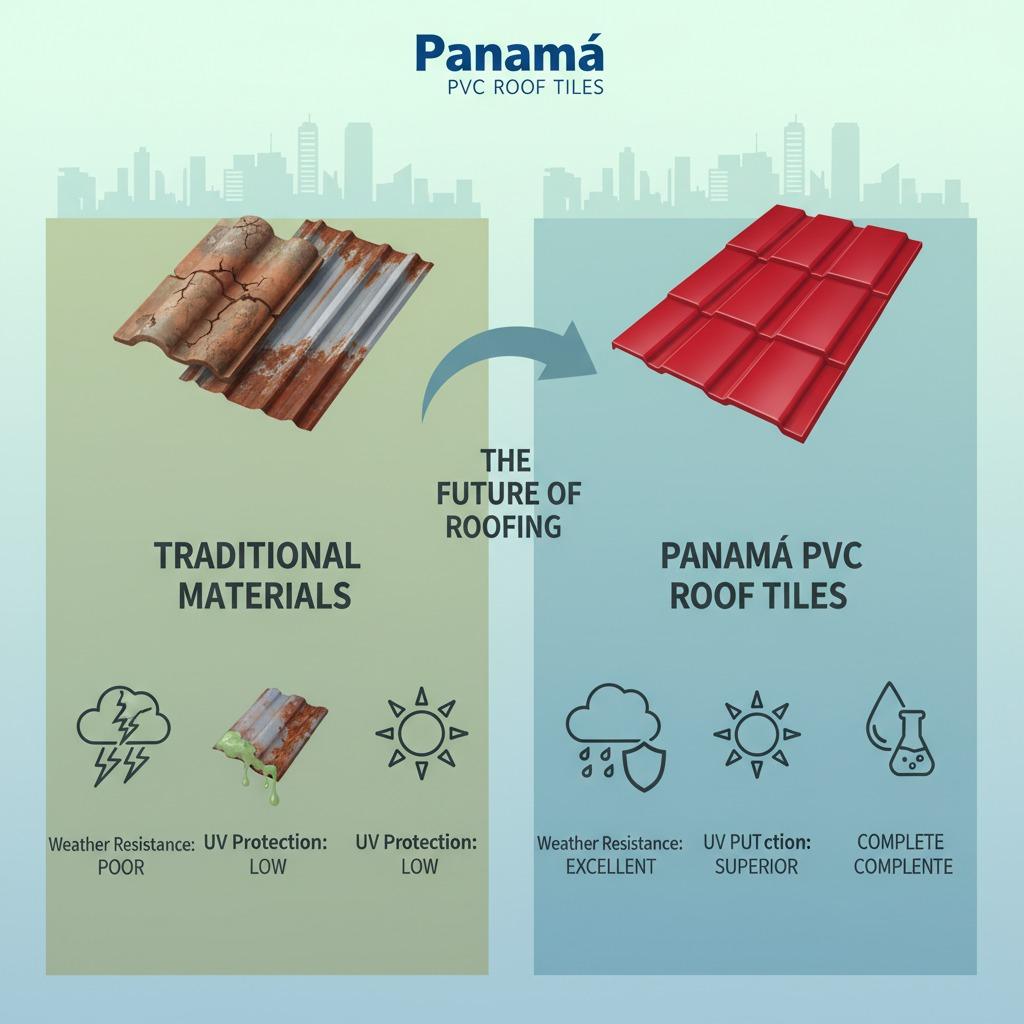 Panamá PVC roof tiles