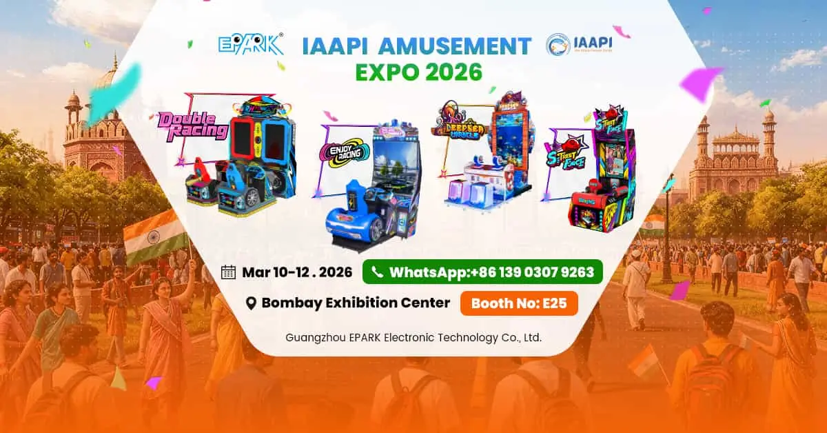 Top Arcade Machine Manufacturer EPARK | IAAPA India 2026