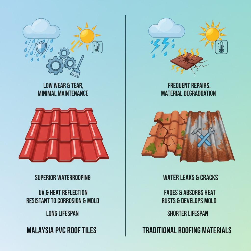 Malaysia PVC roof tile
