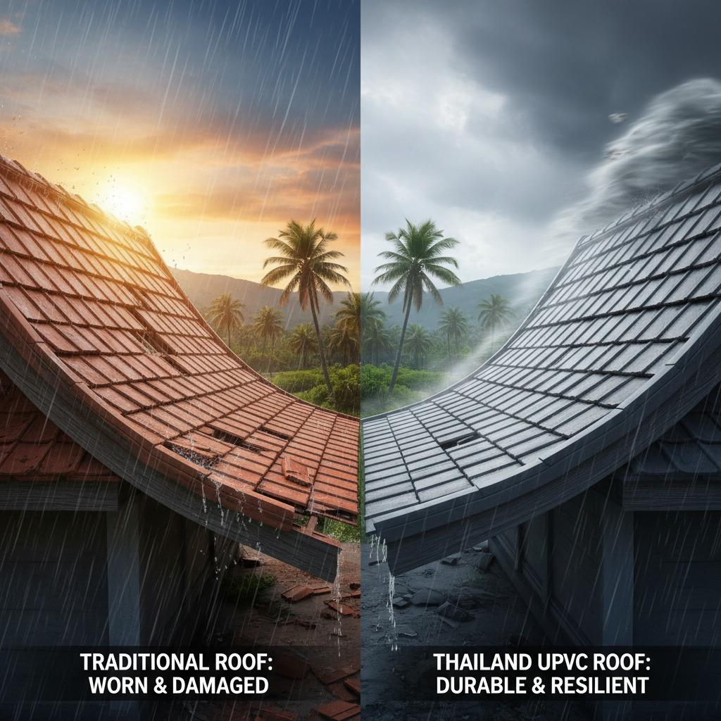 Thailand UPVC Roof Tile: Durability & Efficiency Revealed Thailand UPVC Roof Tile: Durability & Efficiency Revealed