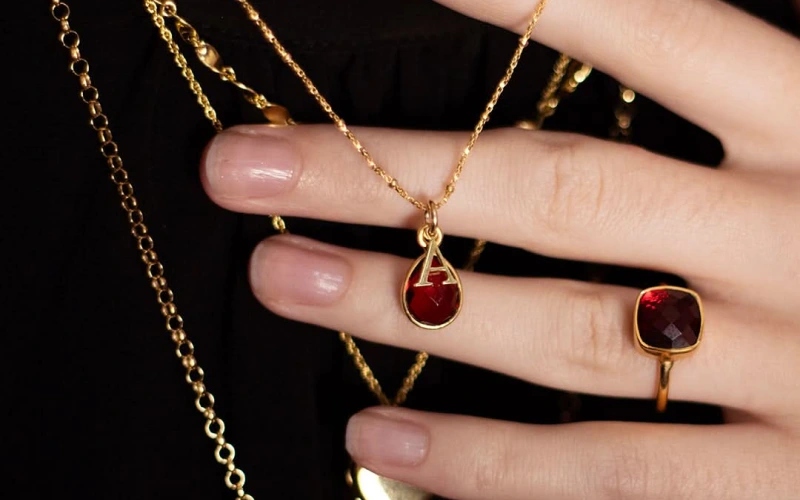 January garnet red birthstone color gemstone for January birthdays