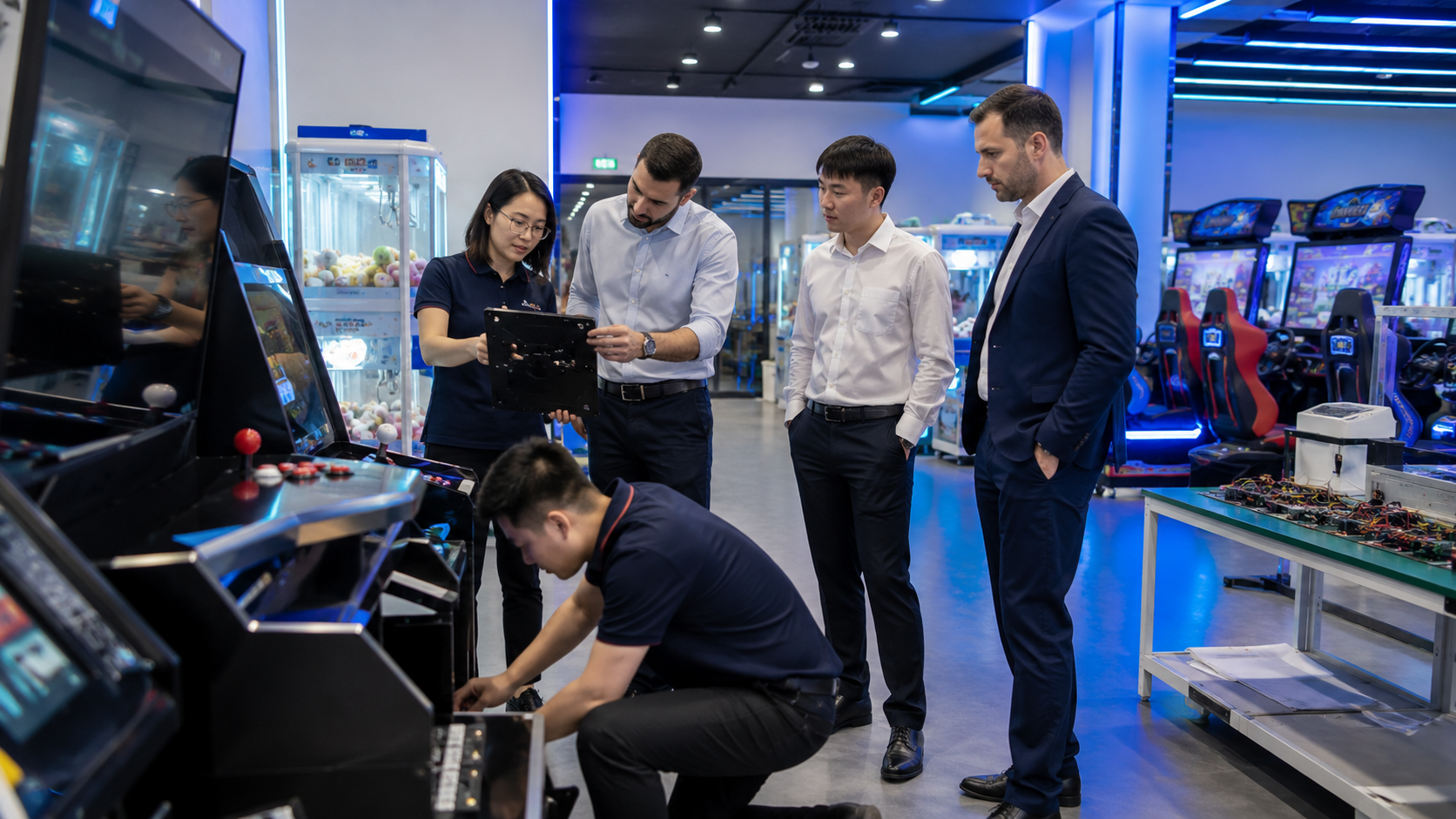arcade game machine factory