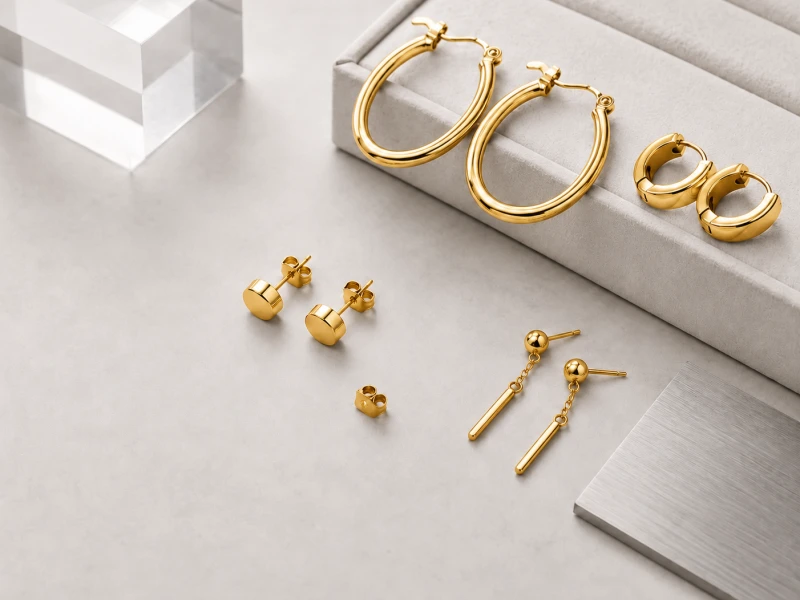 Custom stainless steel earrings for wholesale fashion jewelry collections