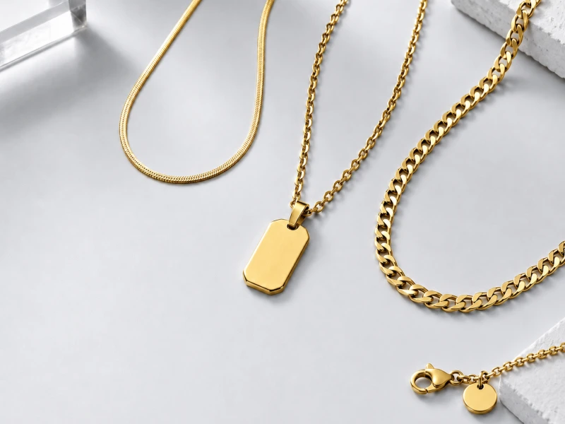 Custom stainless steel necklaces for OEM ODM jewelry brands