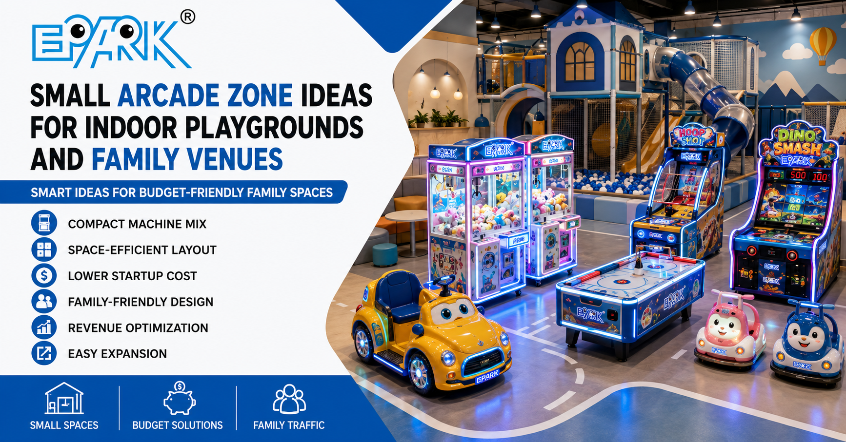 Small Arcade Zone Ideas for Indoor Playgrounds and Family Venues