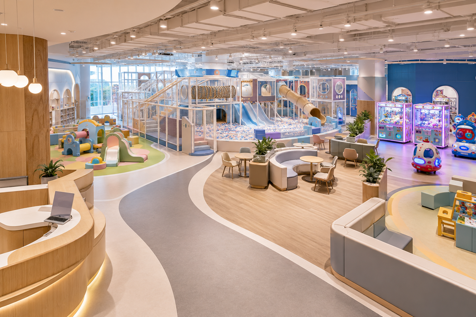 indoor playground size