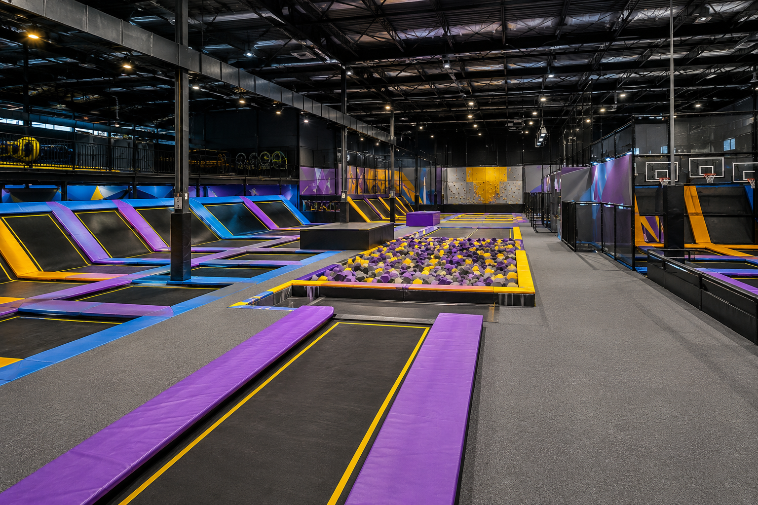 indoor playground vs trampoline park