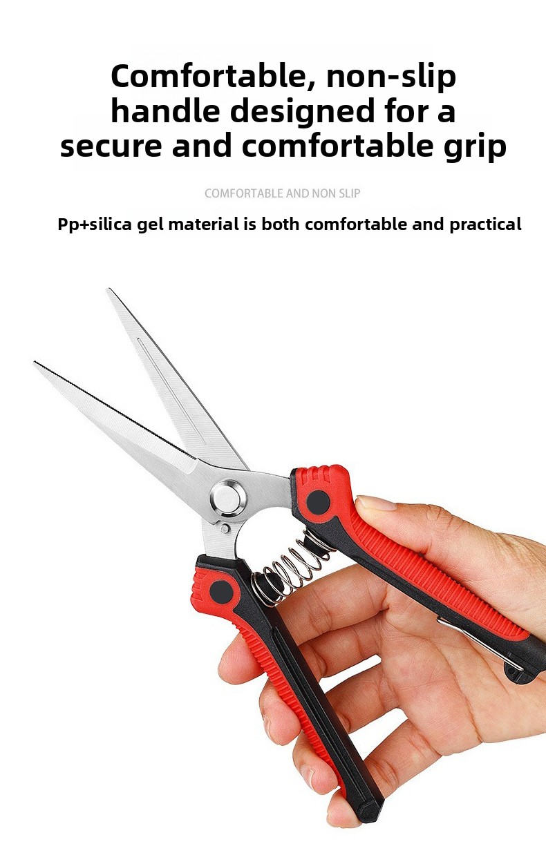 gardening pruning tool kit in red and black