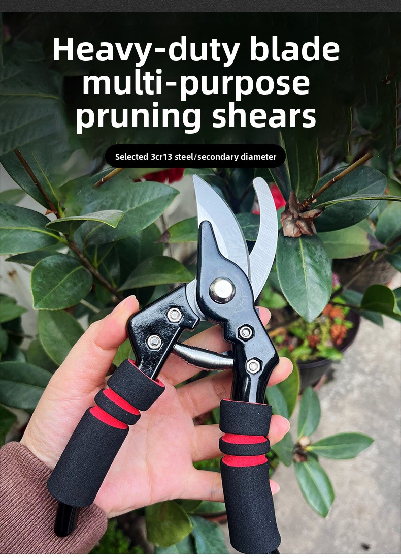 Multi-purpose pruning shears kit for garden maintenance