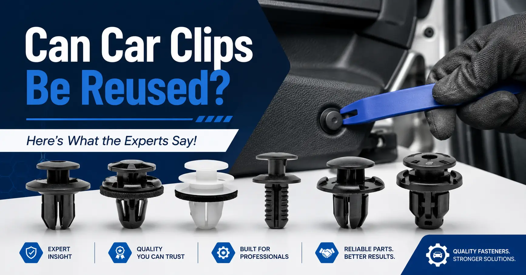 ¿Se pueden reutilizar los clips para coches?
