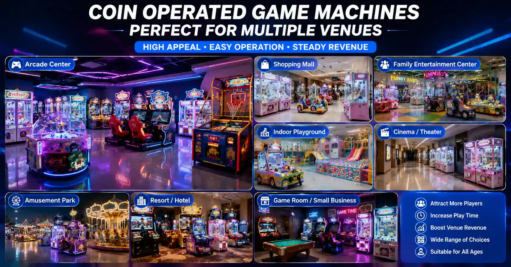 amusement game machine factory
