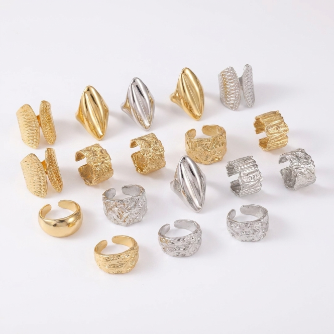 Stainless Steel Womens Rings Assorted Adjustable Fashion Jewelry Stainless Steel Womens Rings Assorted Adjustable Fashion Jewelry