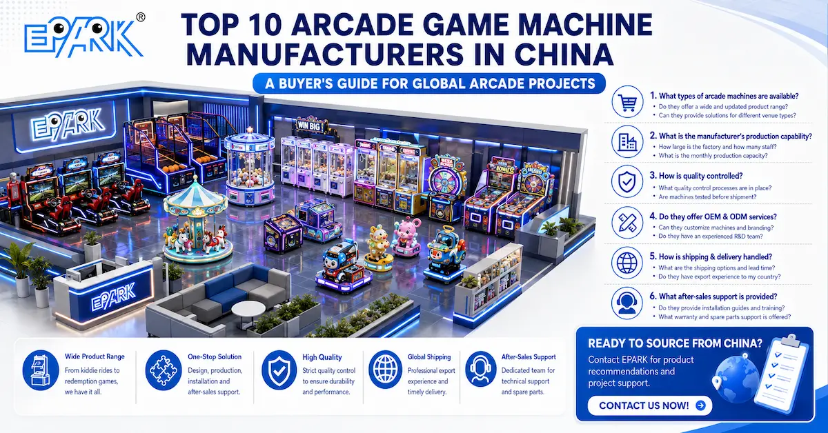 Top 10 Arcade Game Machine Manufacturers in China: A Buyer’s Guide for Global Arcade Projects