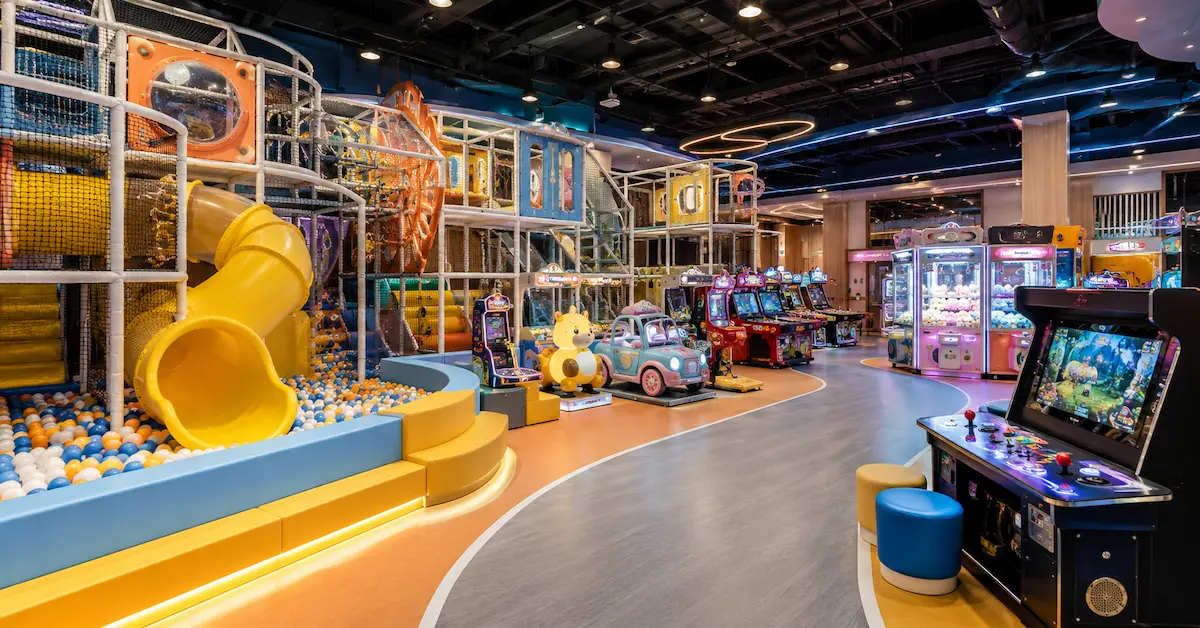 FEC playground with game machines