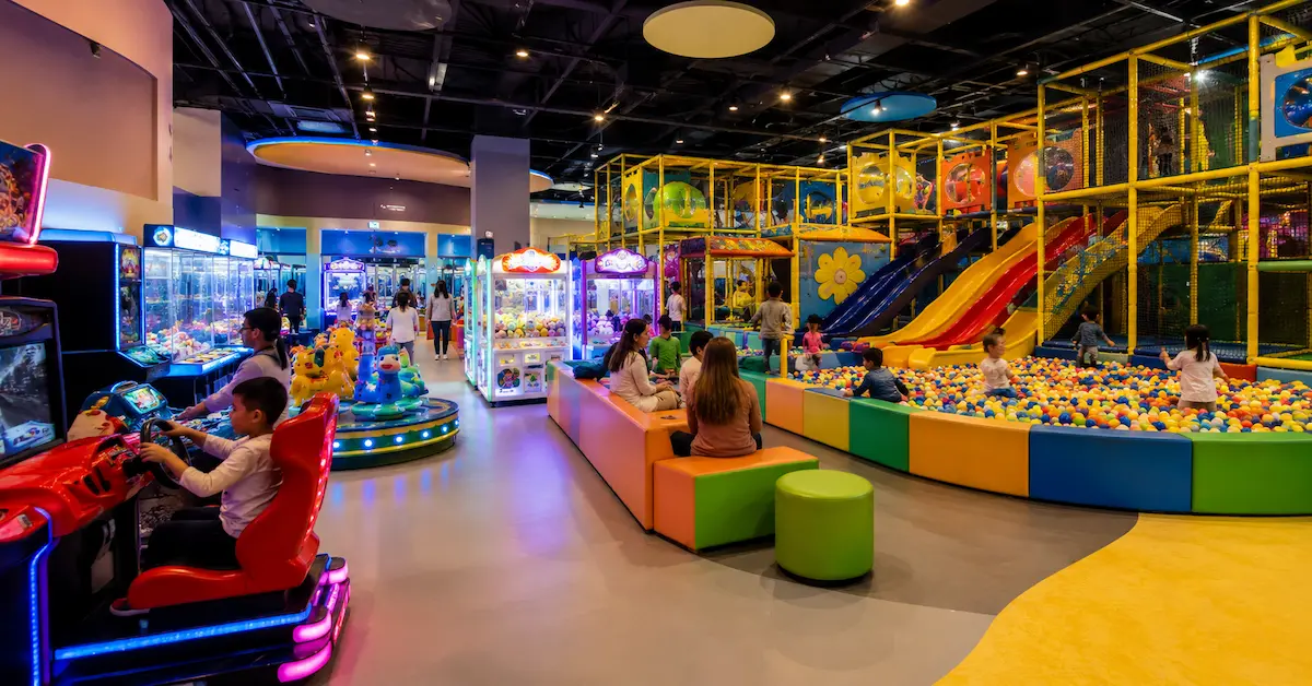 FEC playground with game machines