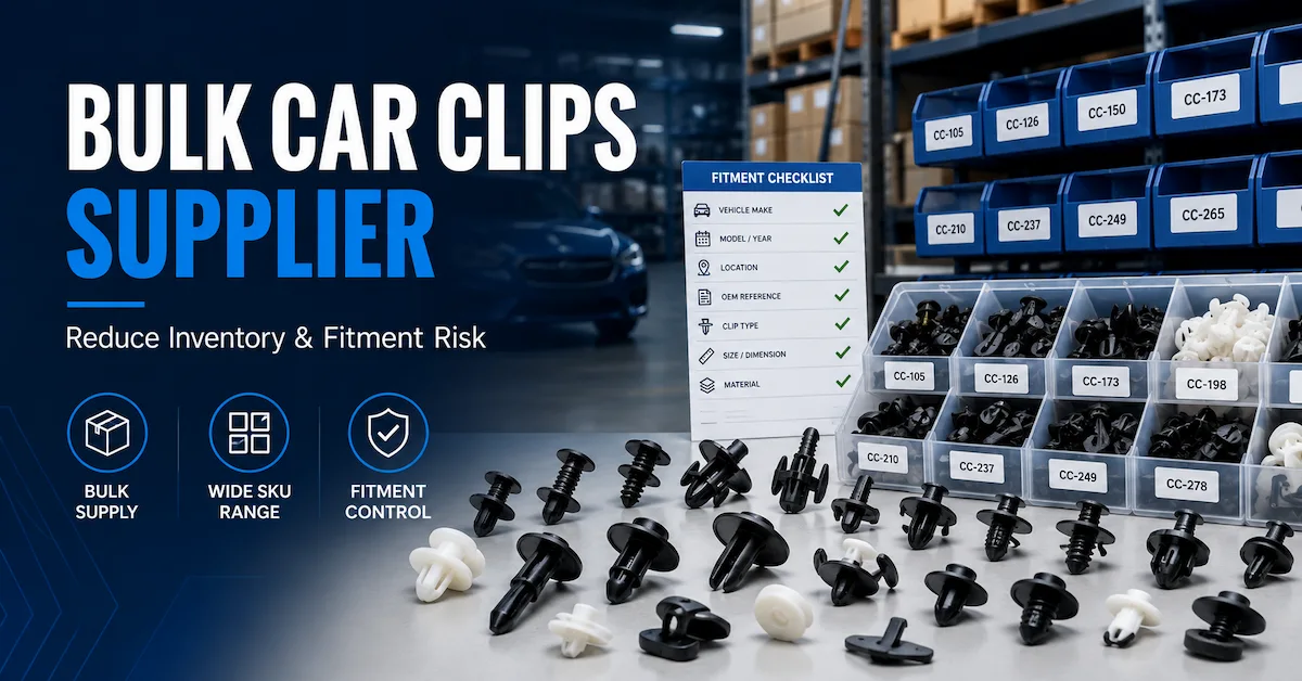 Guía de inventario de proveedores de clips para automóviles al por mayor