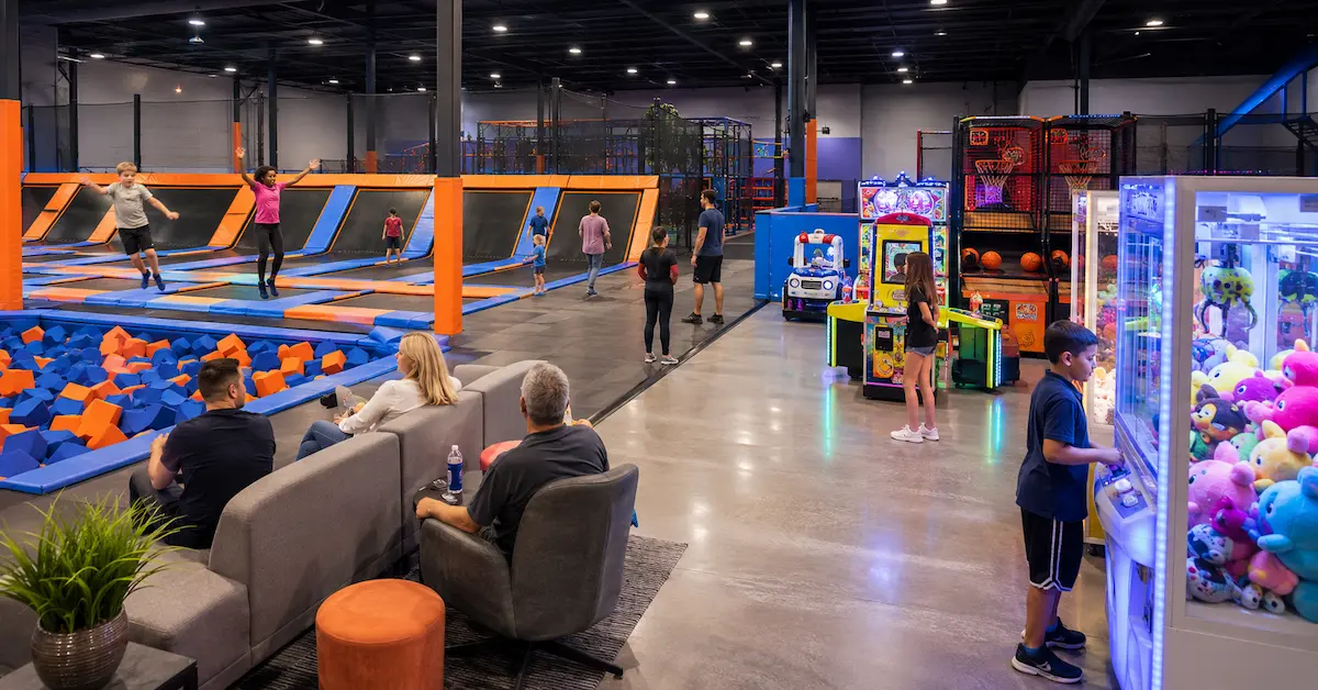 game machines for trampoline park