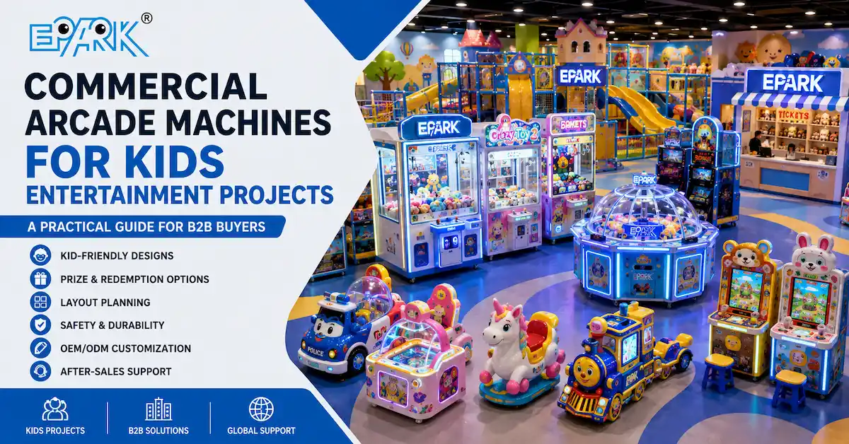Máquinas recreativas comerciales para proyectos de entretenimiento infantil.